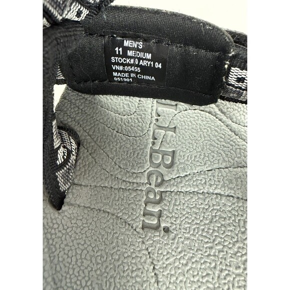 LL Bean Men's 4-point Sports Sandal, Black & Grey Geometric, 11 M - Picture 8 of 9